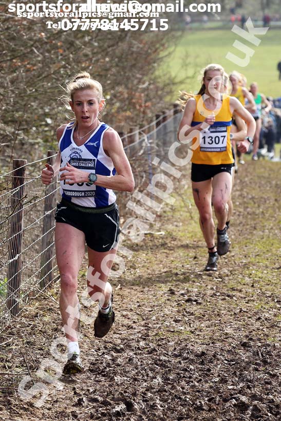 Senior women, 2020 British Athletics Inter Counties Cross Country Champs., Prestwold Hall, Loughborough. Photo: David T. Hewitson/Sports for All Pics